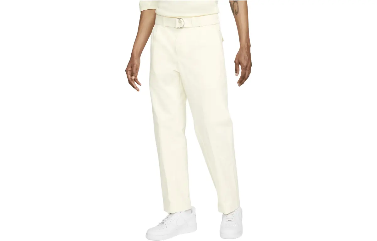 Nike Casual Pants Men's Beige Moderate Straight Fit Pants