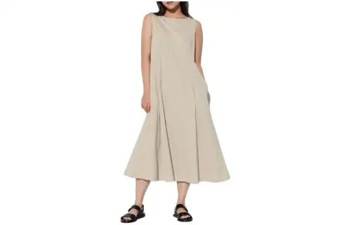 UNIQLO Sleeveless Dress Women's Beige