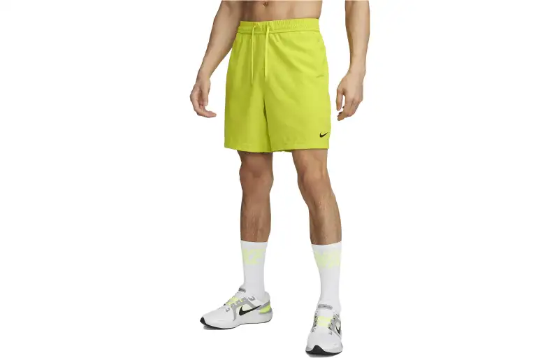 Nike Sports Shorts Men's Yellow Green Moderate