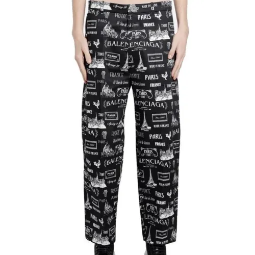 Balenciaga SS23 Casual Pants Loose Fit Men's Black