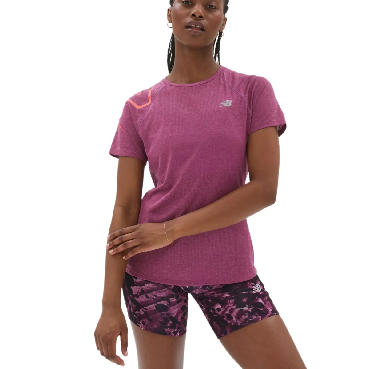 New Balance Flutter Sleeve T Shirt Women's Pink
