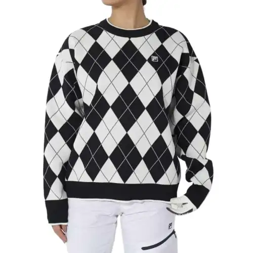 FILA Sweaters Women's Black Crew Neck Moderate Base Layer