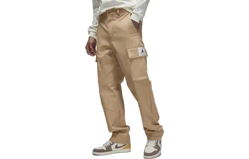 Jordan ESSENTIALS Casual Pants Men's Khaki Moderate Straight Fit Pants