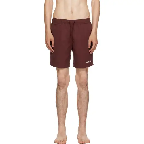 Burberry Casual Shorts Men's Burgundy