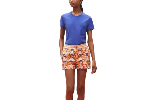 HERMES Casual Shorts Women's Beige