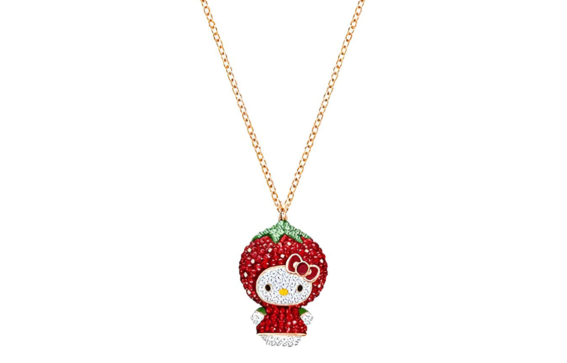 Женское колье Swarovski Hello Kitty (разноцветное)