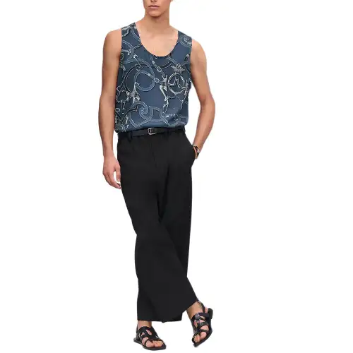 HERMES Casual Pants Men's Black