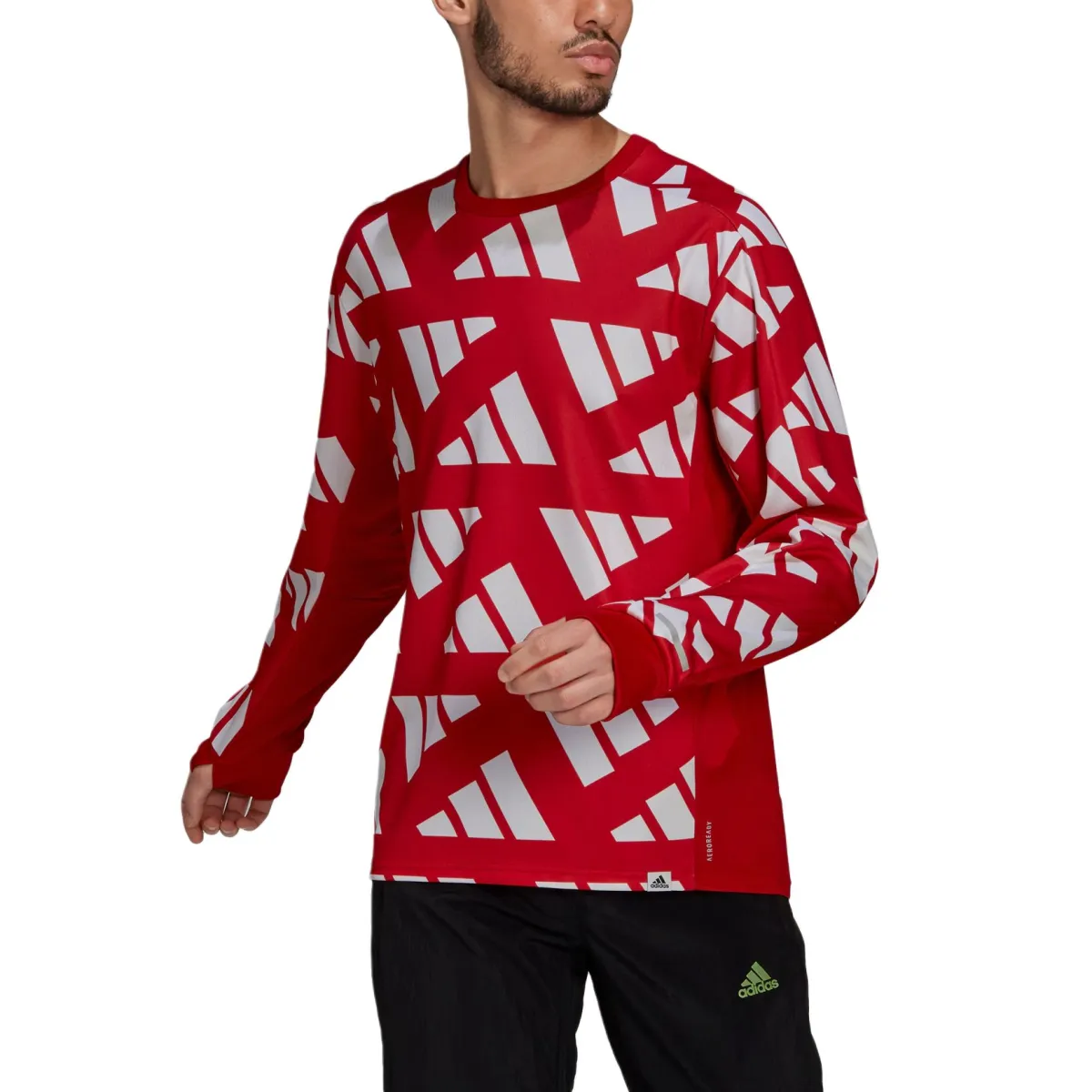 Adidas SWEATAEROREADY T Shirt Men's Light Scarlet/White