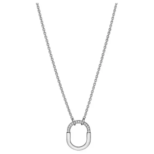 TIFFANY & CO. Lock Necklaces Women's Silver