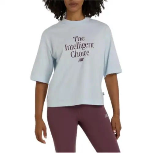 New Balance T Shirt Women's Aqua Blue