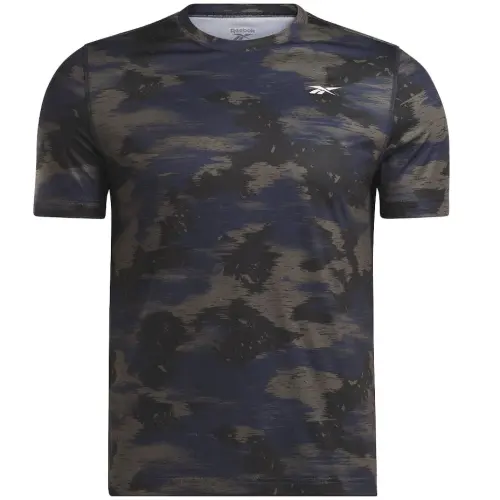 Reebok Training Camo T Shirt Men's Marine Blue