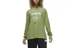 Jordan Drop Shoulder Sleeve T Shirt Women's Light Olive