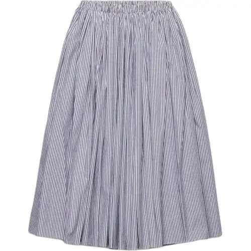 PRADA SS25 Spring Summer Women's Apparel Collection Casual Long Skirt Women's Blue White