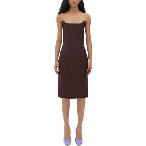 Bottega Veneta Midi Bustier Dress