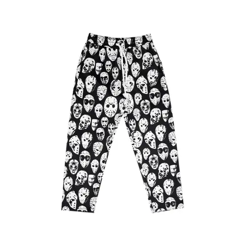 Slamble Casual Pants Unisex Moderate Straight Fit Pants