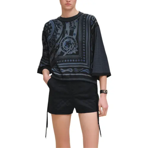 HERMES Sweaters Women's Black Crew Neck Moderate Other