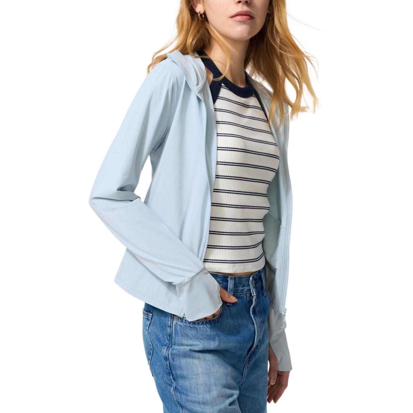 Женская куртка UNIQLO (небесно-голубая)