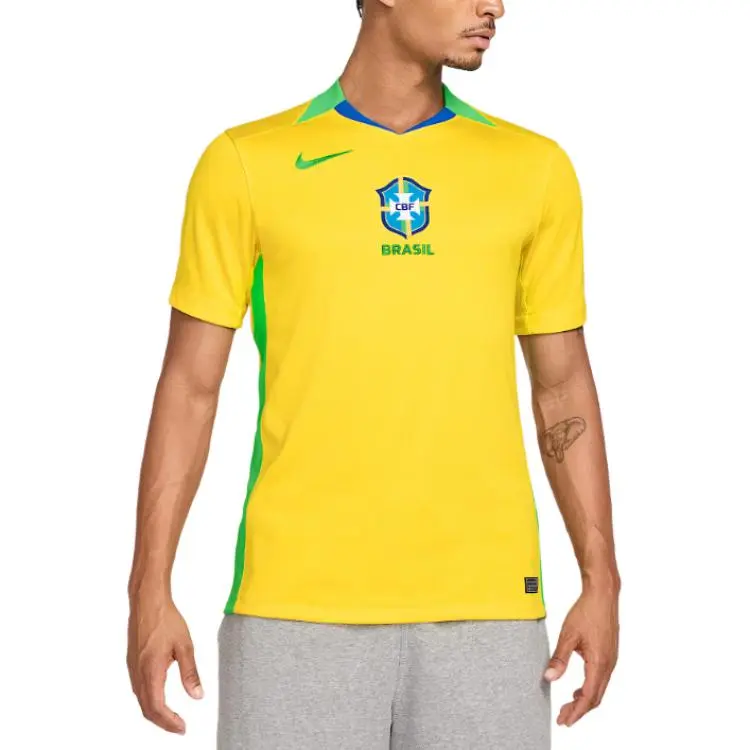 Nike Brazil 2025 Stadium Home (Women's Team) Men's Nike Dri-FIT Soccer Replica Jersey