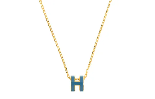HERMES POP H Metal Necklaces Women's