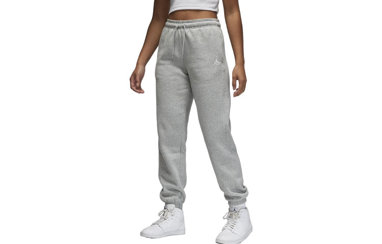 Jordan Brooklyn Knitted Sweatpants Women's Dark Gray Moderate Cuffed Pants