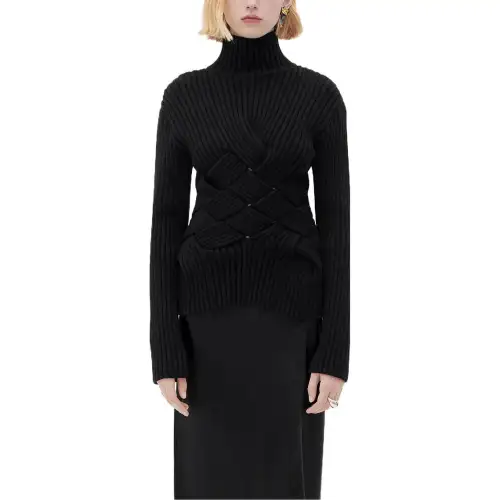 Bottega Veneta Sweaters Women's Black Turtleneck Moderate Other