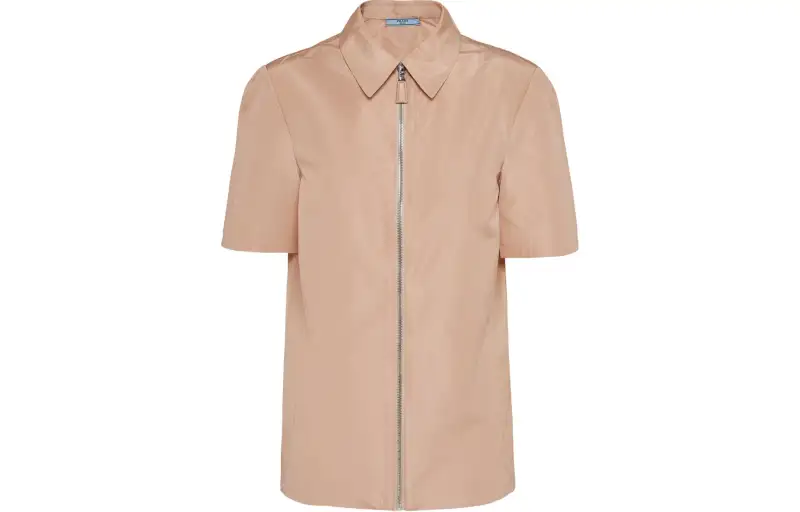 PRADA Short sleeved Faille Shirt