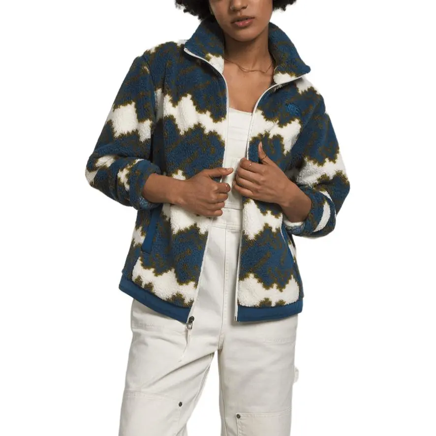 THE NORTH FACE Fleece Feminino Campshire Azul PP Velvet feel Coat Women's Blue