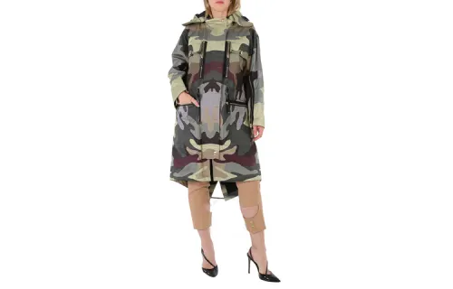 Burberry Jackets Women's Camouflage Hooded Moderate Other