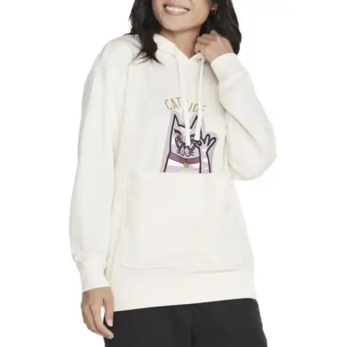 Skechers Cattitude Pouch Pal Catitude Pouch Pal Sweatshirt Women's Gray White