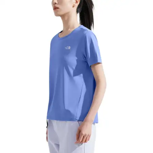 THE NORTH FACE SS25 T Shirt Women's Blue Purple