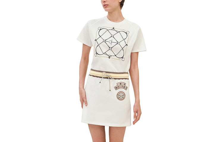 HERMES FW23 Casual Short Skirts Women's White