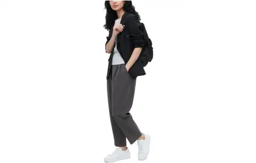 UNIQLO Casual Pants Women's Stone Gray Moderate Straight Fit Pants