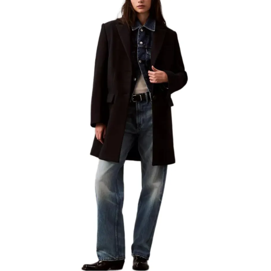 CALVIN KLEIN Coat Women's Black