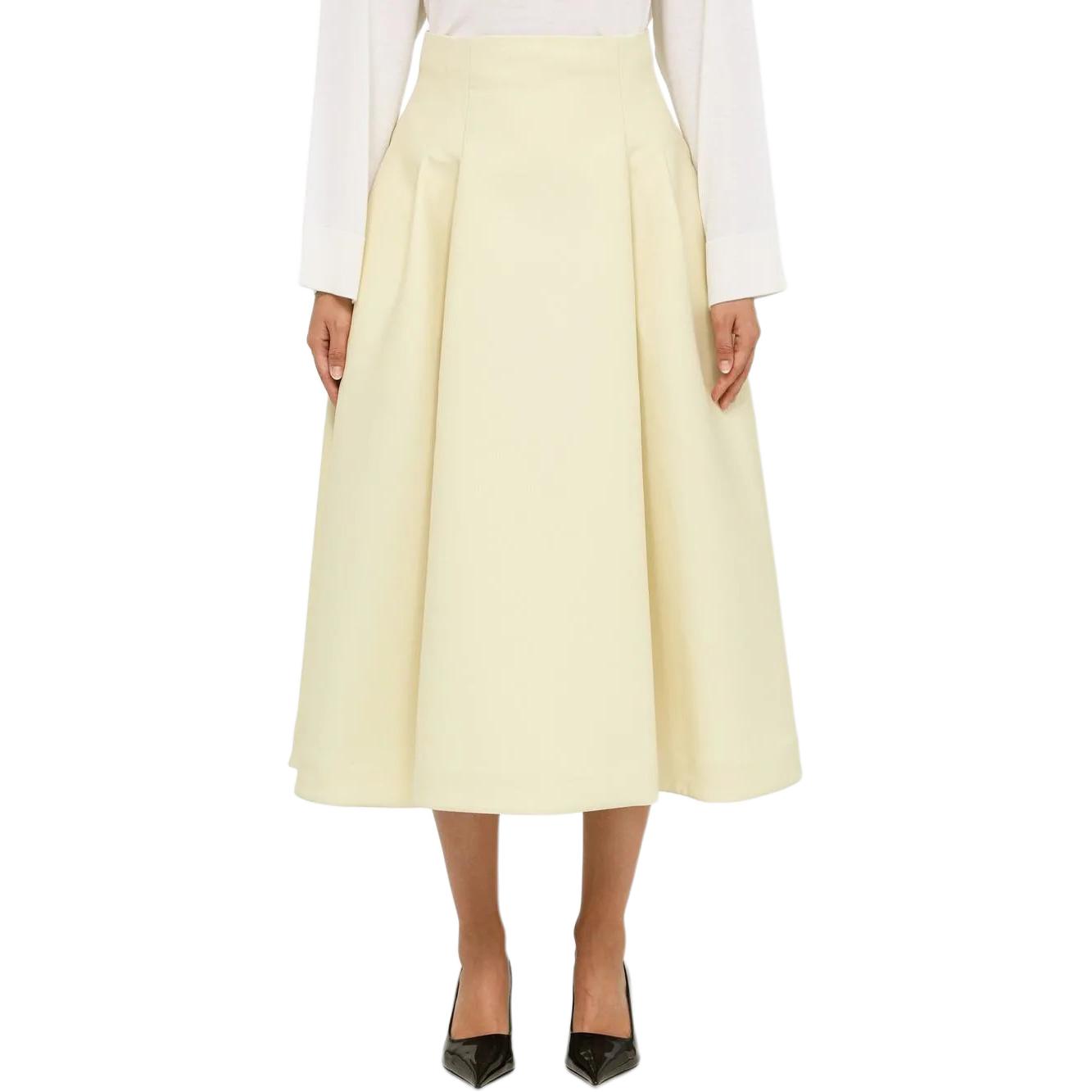 Bottega Veneta Compact Wide Midi Skirt