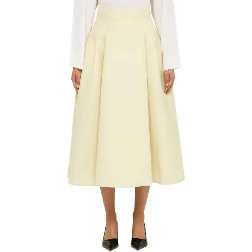 Bottega Veneta Compact Wide Midi Skirt