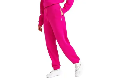 Adidas Originals Knitted Sweatpants Women's Pink Moderate Cuffed Pants