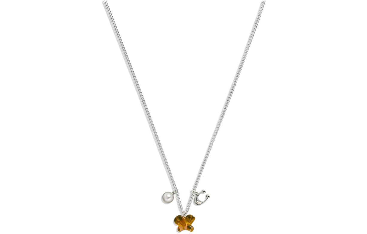 COACH Electroplated Brass Necklaces Women's Silver/Yellow