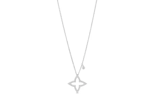 Lv Ombre Blossom Pendant White Gold And Diamonds