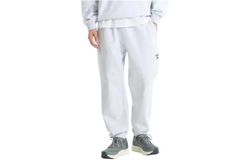 New Balance Casual Pants Men's Light Gray Moderate Cuffed Pants