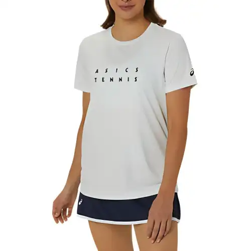 Asics COURT GRAPHIC T Shirt Women's White