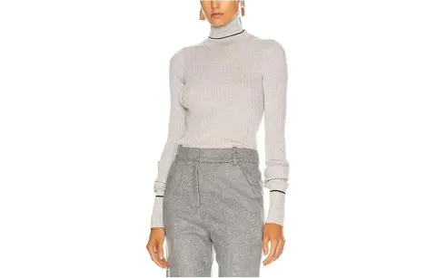 Maison Margiela Sweaters Women's Gray Turtleneck Moderate Other