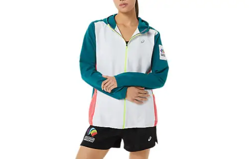 ASICS READY SET Jackets Women's Multicolor Stand Collar Moderate Other