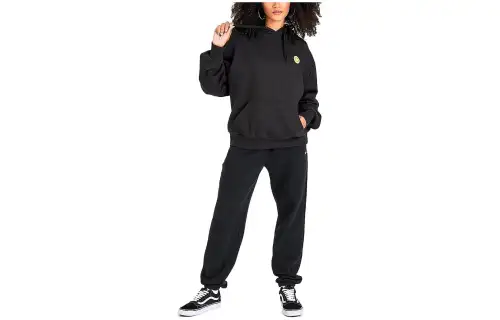 Vans MAR Sweatshirts Women's Black Hooded Moderate Regular