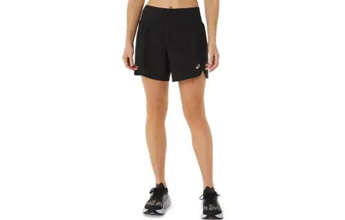 ASICS ROAD 2 N 1 5.5IN Casual Shorts Women's Black Moderate