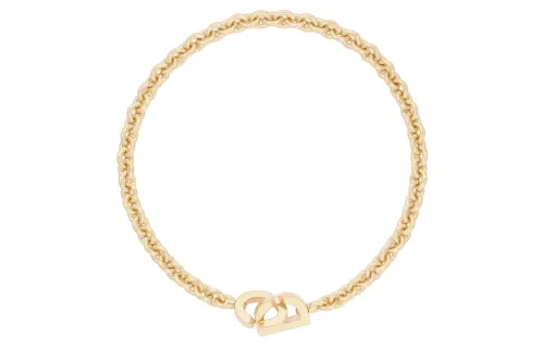 DIOR Lock Metal Necklaces Women's