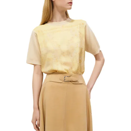 HERMES Regular T Shirt Women's Dawn Yellow
