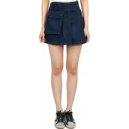 DIOR Casual Short Skirts Women's Blue