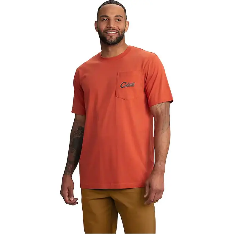 Carhartt 106777 Relaxed Fit Lightweight Short Sleeve Pocket T Shirt Men's