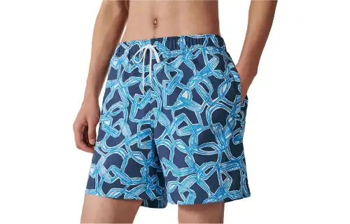HERMES SS23 Beach Shorts Men's Blue