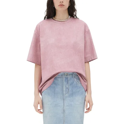 Bottega Veneta Drop Shoulder Sleeve T Shirt Women's Pink